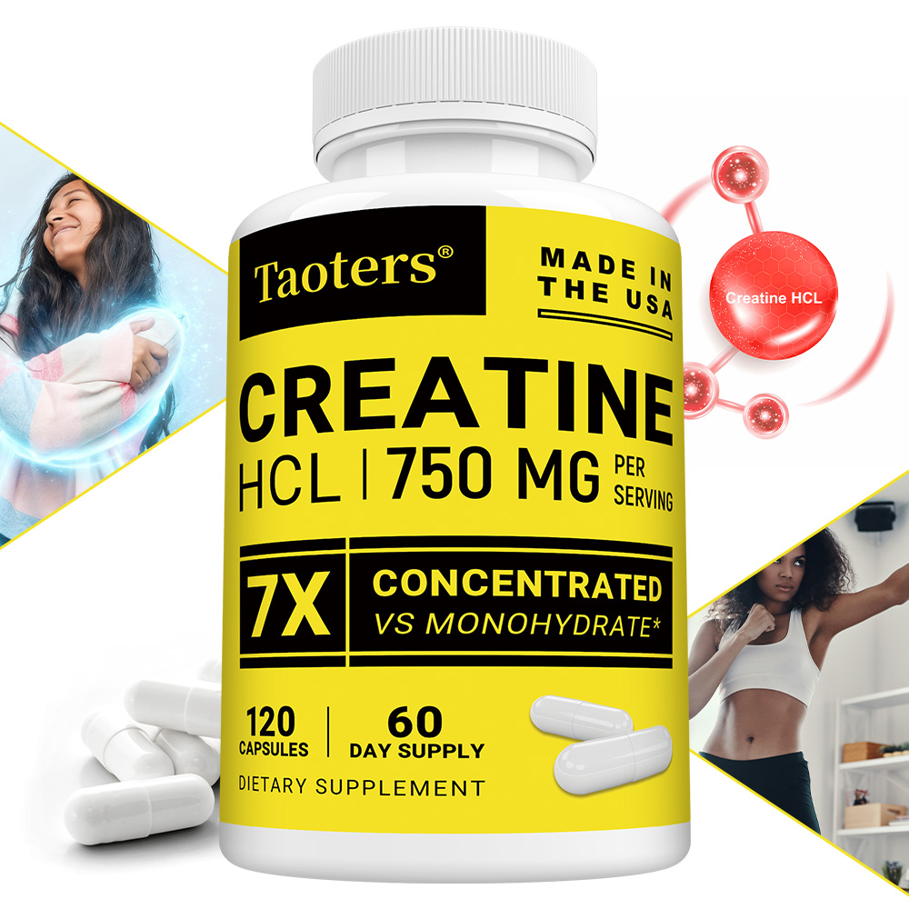 Creatine Hcl Capsule - Kapsułki Kreatyny HCl, Zwiększają Siłę Mięśni,
