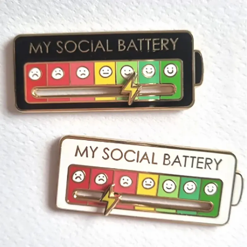 Nutrition Fitness - My Social Power Battery Broszka Social