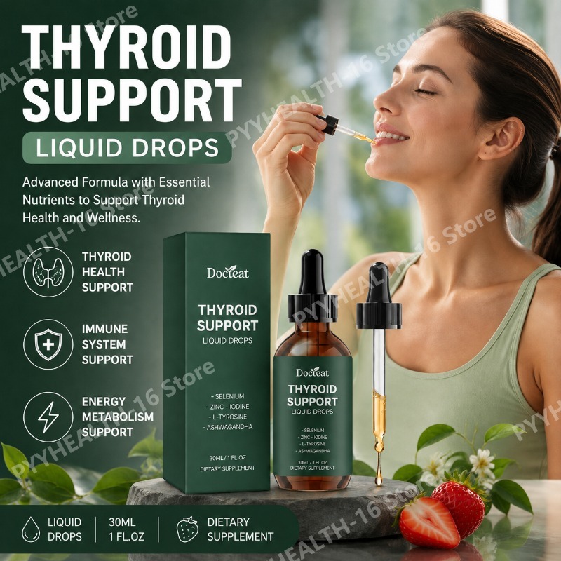 Iodine Drops Supplement - Docteat Liquid Drops na tarczycę z