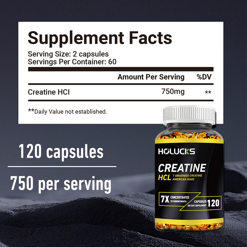 Kapsułki Kreatyna HCL 750mg, 7 – Creatine Hcl Capsule recenzja i cena