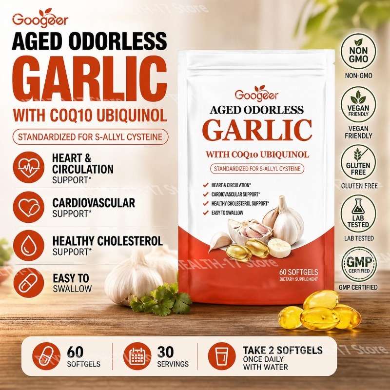 Googeer Aged Odorless Garlic S – Coq10 Ubiquinol Softgel recenzja i cena