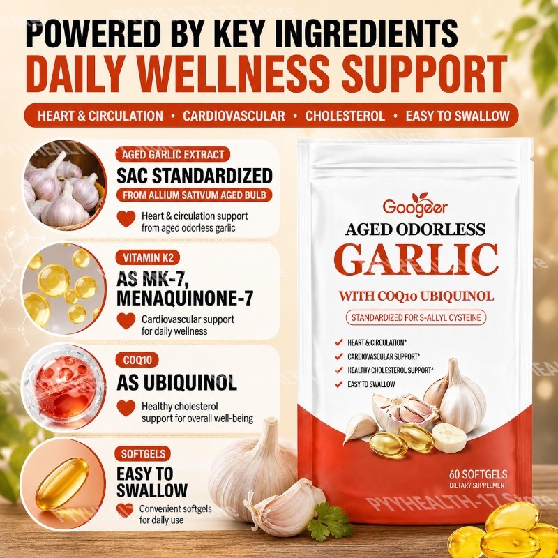 Googeer Aged Odorless Garlic S – Coq10 Ubiquinol Softgel recenzja i cena