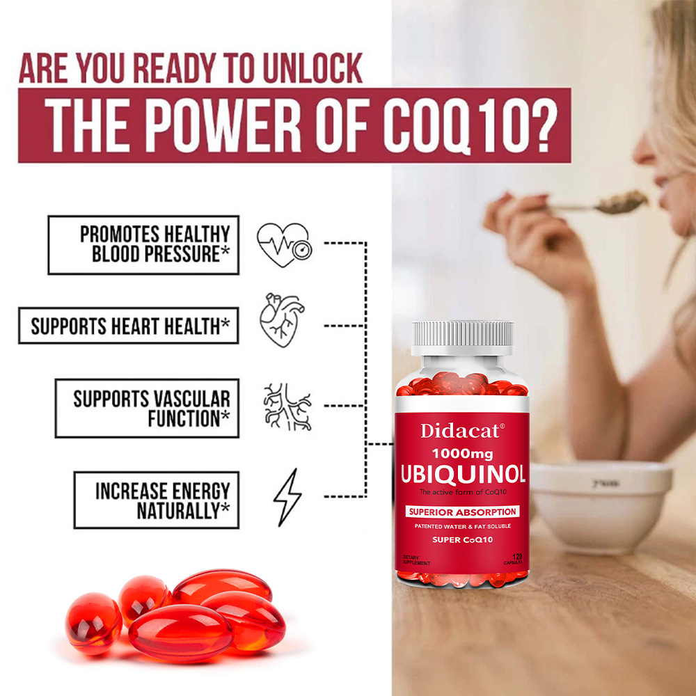 Ubiquinol CoQ10 1000mg w kapsu – Coq10 Ubiquinol Softgel recenzja i cena