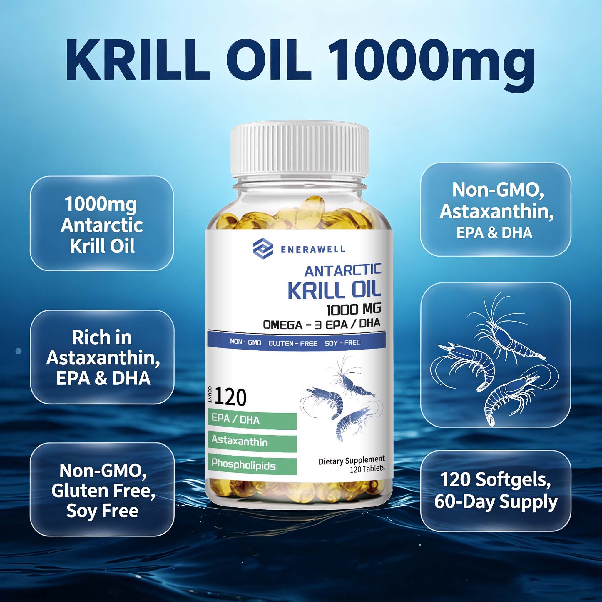 Olej z krillu antarktycznego 1 – Krill Oil Supplement recenzja i cena