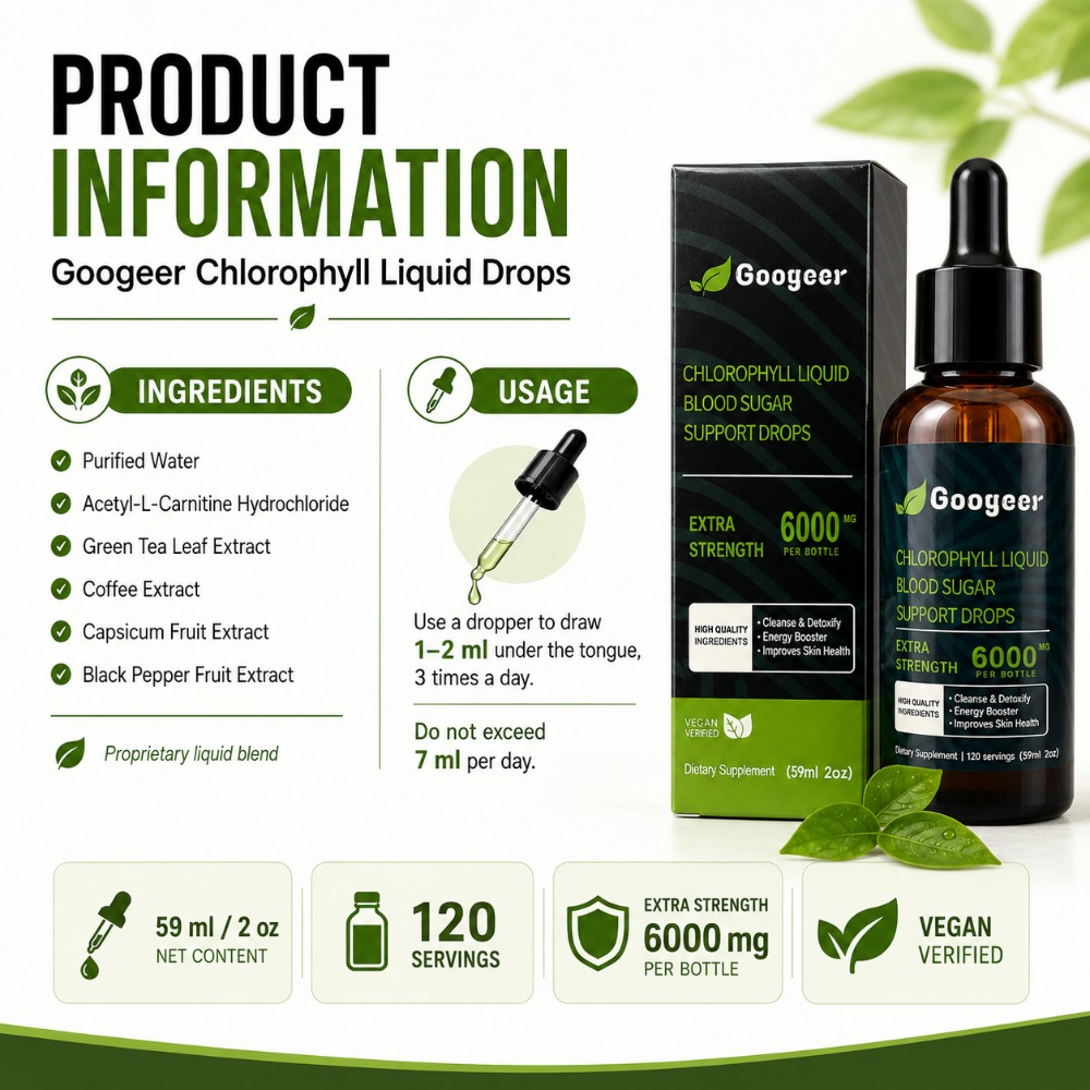 Googeer Chlorophyll Liquid Dro – L-Carnitine Liquid recenzja i cena